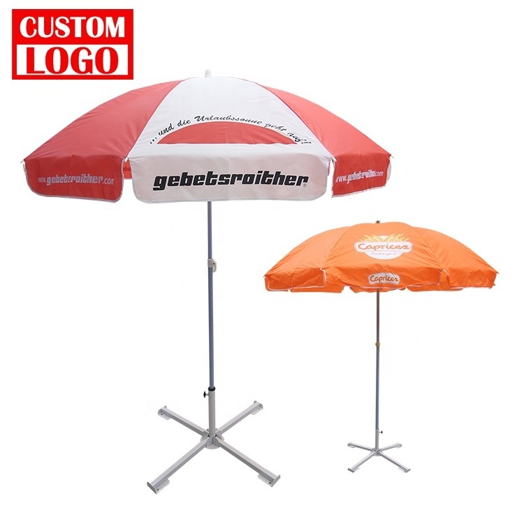 Commercial Grade Beach Sunshade Outdoor Beach Umbrella Custom Sun Umbrella