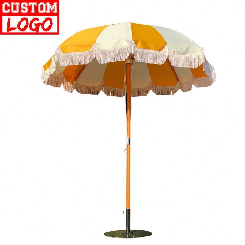 Custom Print Heavy Duty Patio Umbrellas Patio Umbrella Parts For Decoration