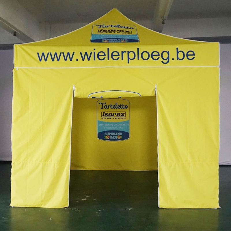 Folding Gazebo Market Tents Events Tents 10X10ft Custom Logo Printed Pop Up Gazebo With Sides