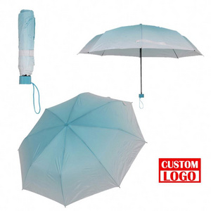 23 Inch 12Ribs Auto Open Close 3 Fold Factory Customized Oem Logo Wholesale 3 Fold Umbrellas