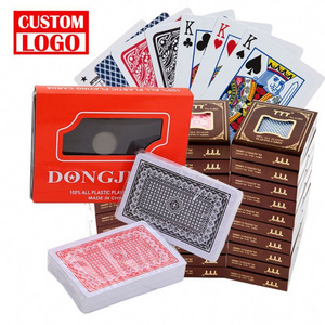 Promotional Poker Playing Card Gift Customized 56Pcs Poker Card Game Clear Cards