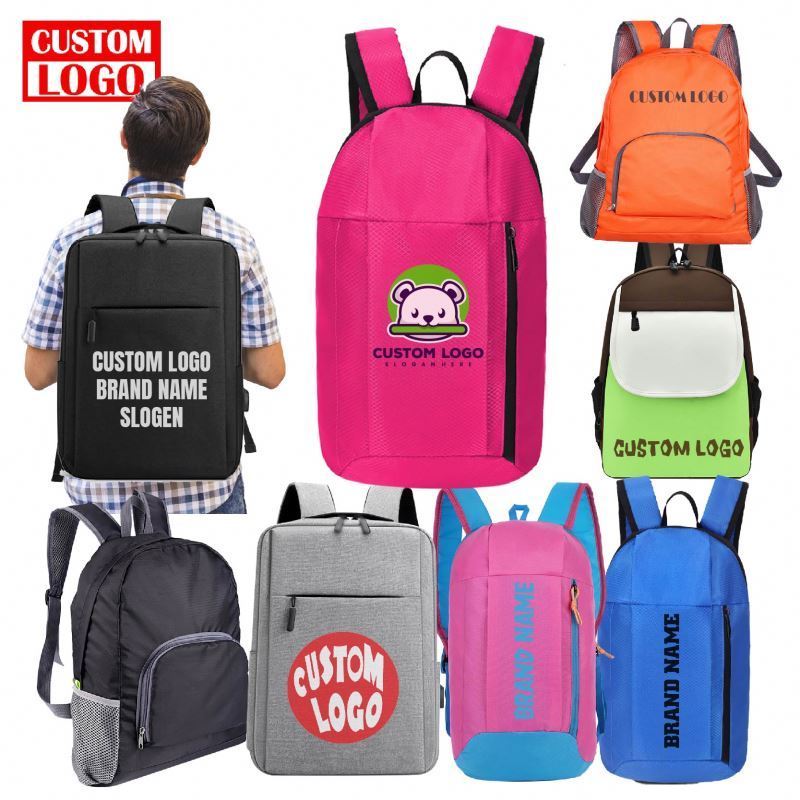 Cartoon Sport Backpack Cotton Canvas Customized Women Kids Backpack With Usb Smart Laptop Backpack Bag For Men