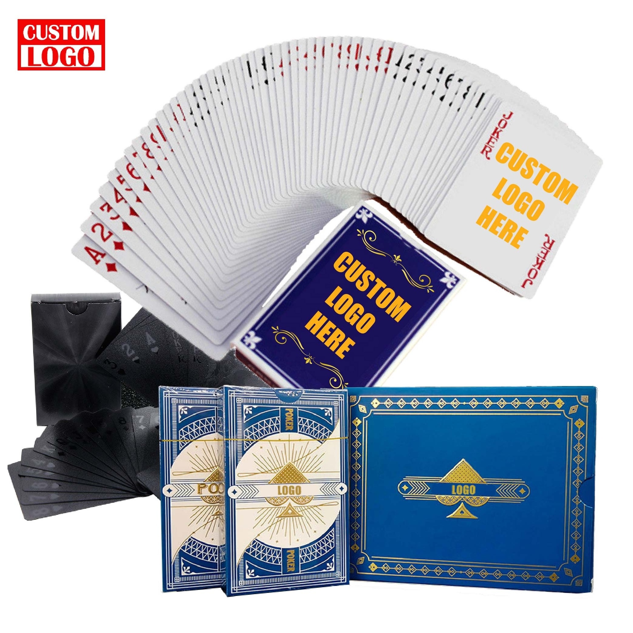 Promotion Gifts Custom Print Games Poker Cards Set Poker Chip Sets Playing Cards With Logo