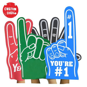 EVA Foam Hand Printed Large Sponge Cheering Foam Hand Custom Logo Cheering Foam Hand Fingers