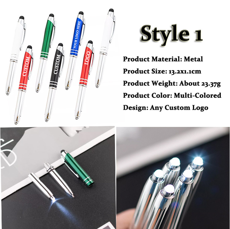 Lazer Light Pen Laser Powerful Custom Printed Printing Logo Ballpoint Pen With Light