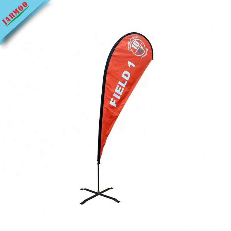 Wholesale Custom Logo Design Custom Size Swooper Beach Flag Banner Stand With Steel Pole