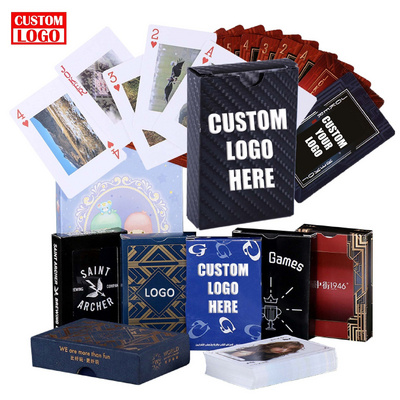 Great Feel Custom Poker Cards With Box Playing Cards Poker Playing Cards Plastic