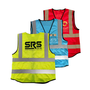 Customized Logo Reflective Jackets Motorcycle Safety T Shirts High Quality Reflective Vest