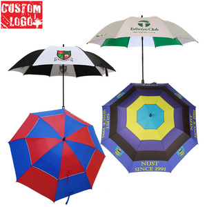 Customized Logo Printing Double Canopy Golf Umbrella