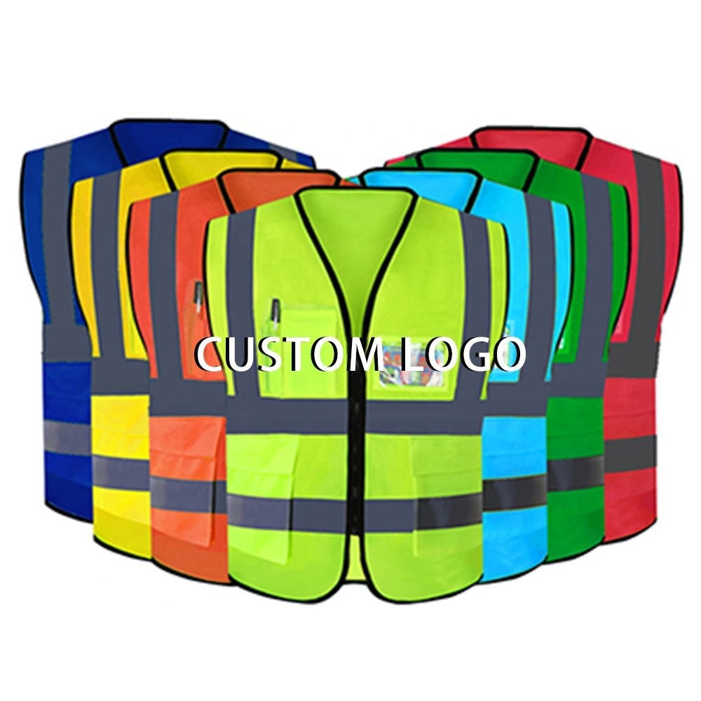 JARMOO High Quality Hi Vis Reflector Jacket Reflective Safety Vest With Custom Logo