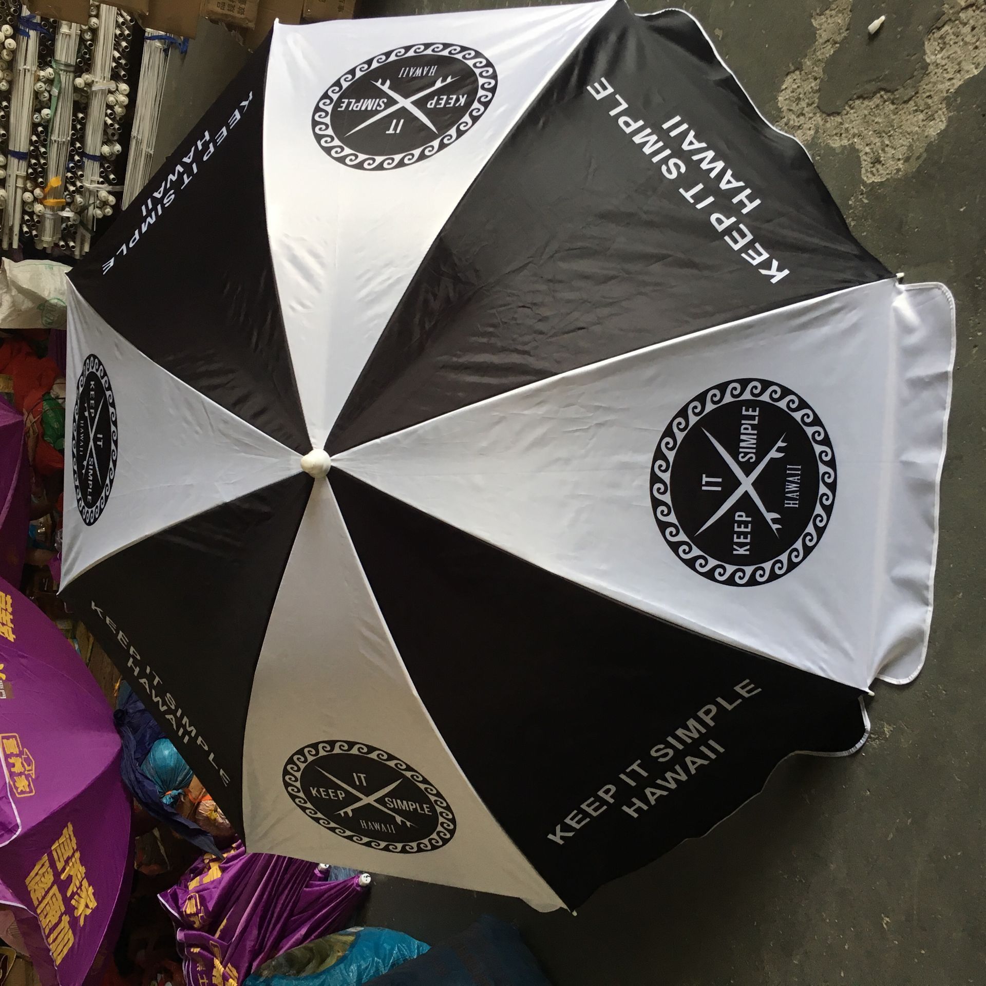 Factory Supply Portable UV Proof Advertising Customized Beach Sun Umbrella