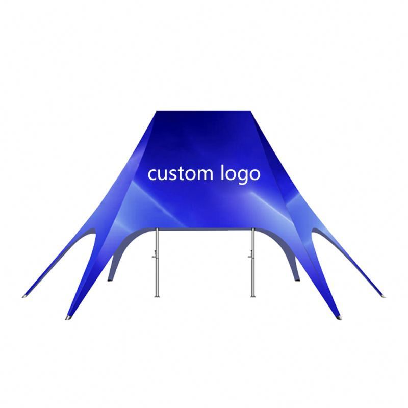 Blue Star Shaped Large Shelter Display Tents For Events