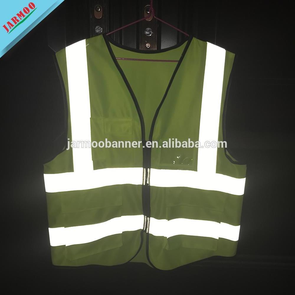 Customized Logo Reflective Jackets Motorcycle Safety T Shirts High Quality Reflective Vest