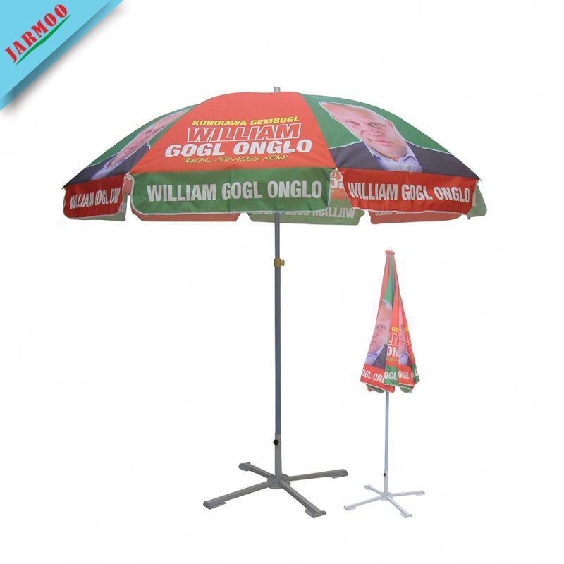 Low MOQ Portable Sun Beach Umbrella With Logo Print