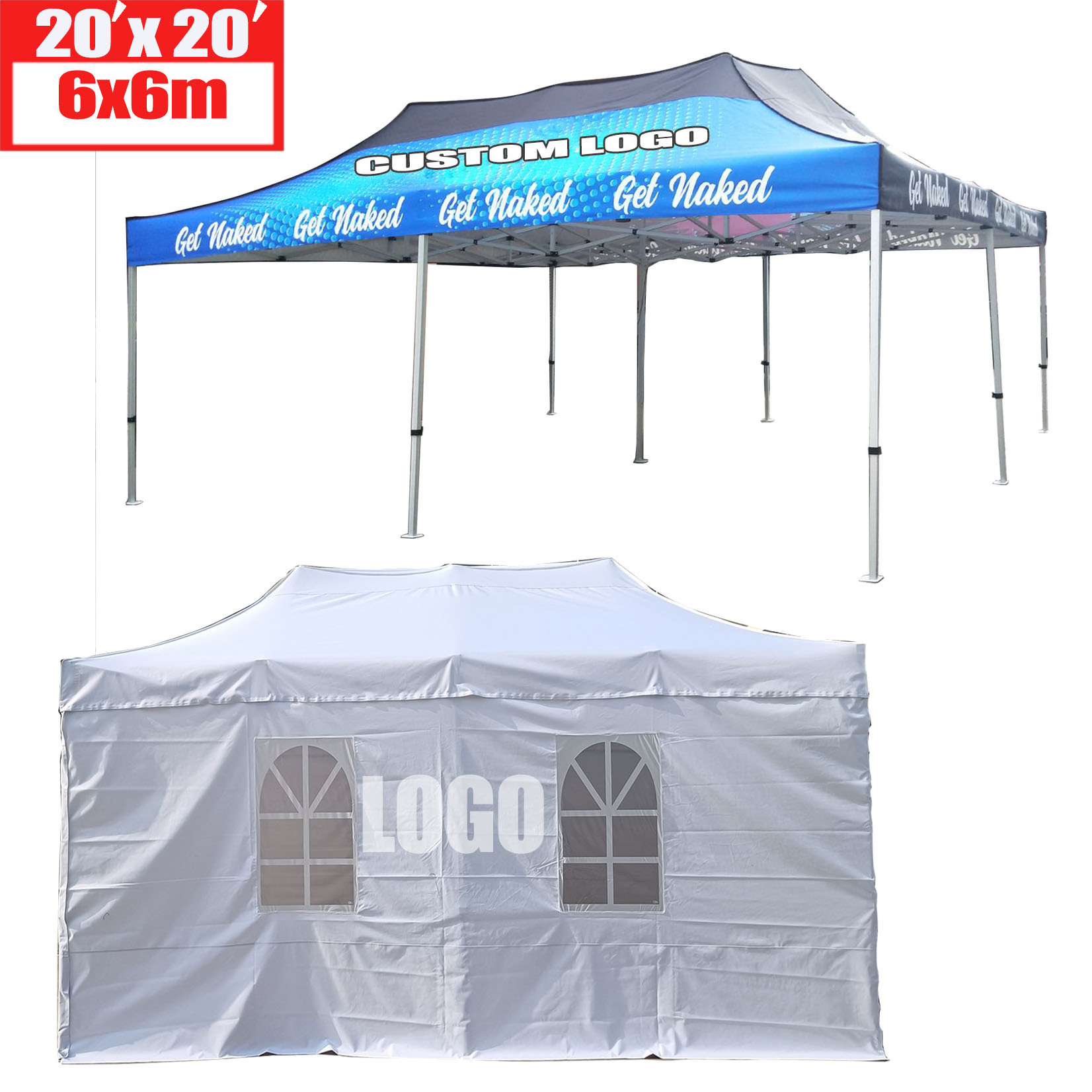 Wedding Party 20x20 Tent Outdoor Commercial 20x20 Pop Up Tent 20x20 Marquee Tent for Events