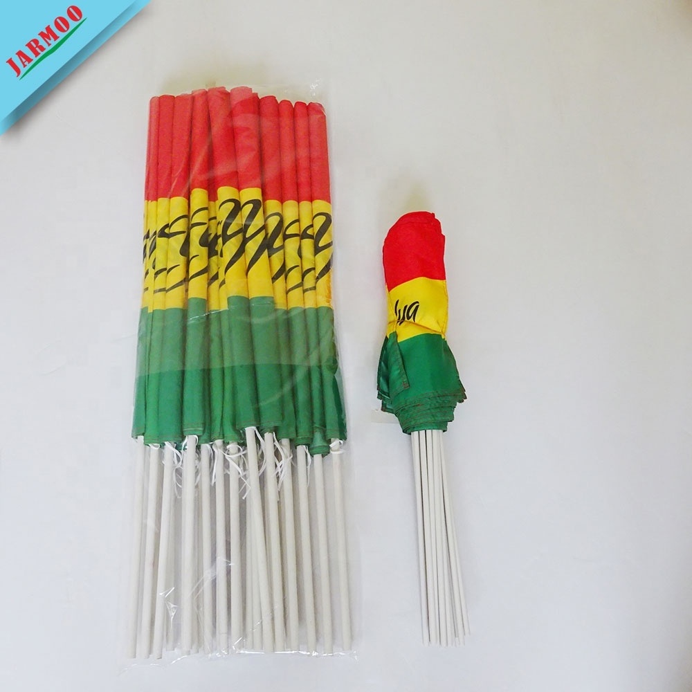 Fast Delivery Hand Waving Stick Handheld Flag Custom Size Hand Held Flags Hand Flag