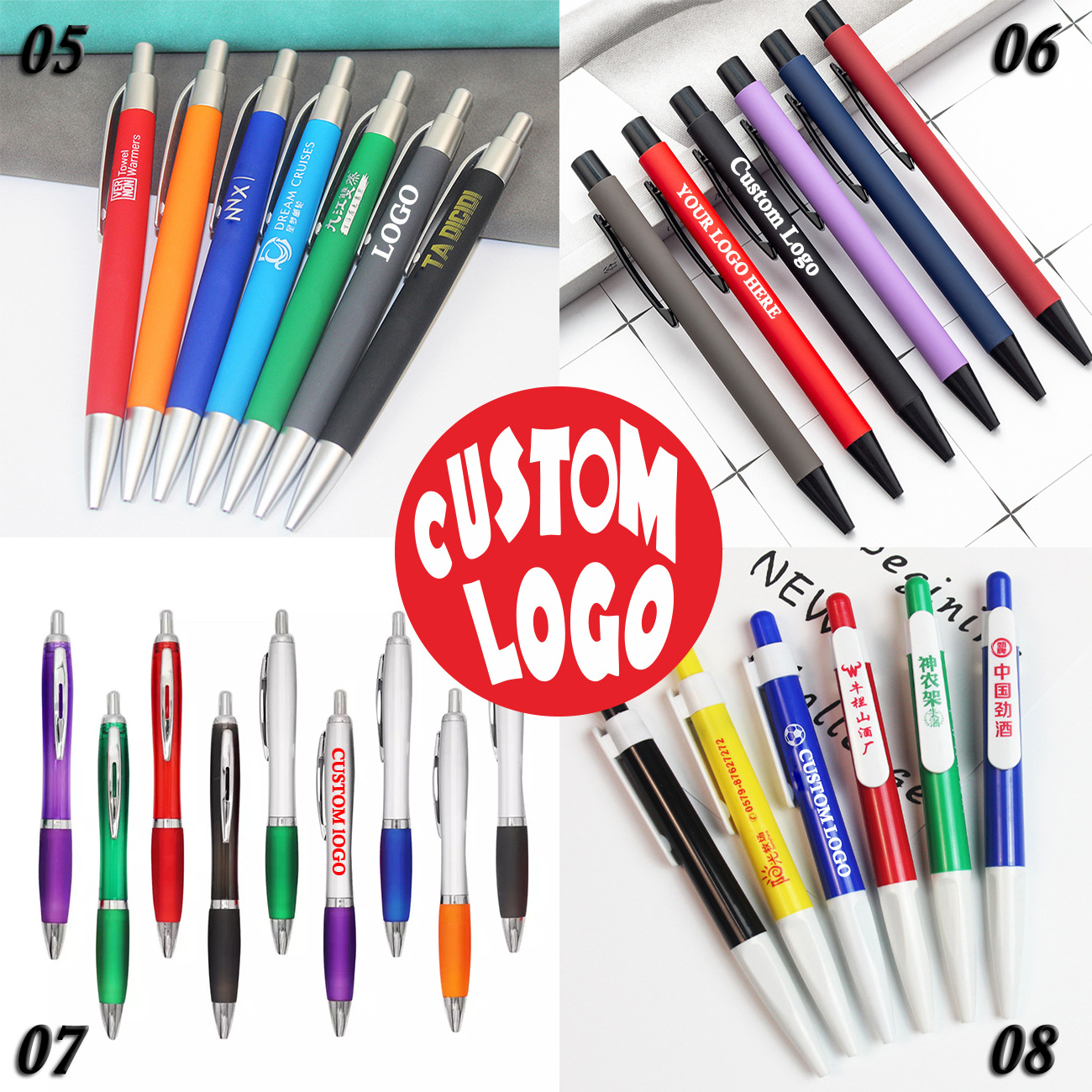 Personalized Soft Touch Metal Ballpoint Pens Promotional Pens Ballpoint Custom Logo Custom Promotional Pen Stylus