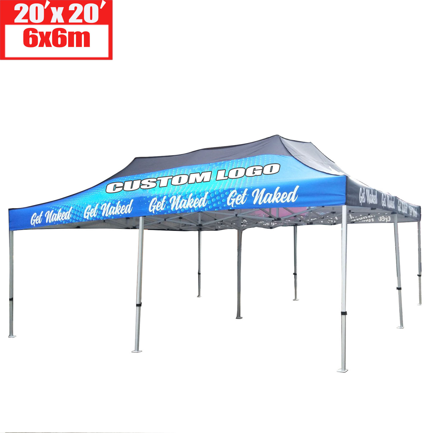 Trade Show 6x6 Folding Tents Events 20x20 Canopy Tent 6x6 Gazebo 20'x20' Party Tent Canvas Canopy