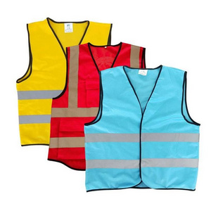 Safety Vest High Visibility Lightweight Breathable Reflective Yellow Safety Waistcoat Blue Safety Vest