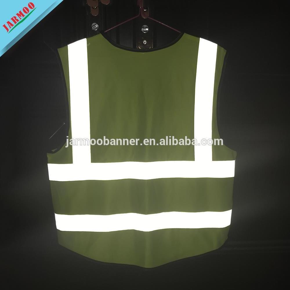 Customized Logo Reflective Jackets Motorcycle Safety T Shirts High Quality Reflective Vest