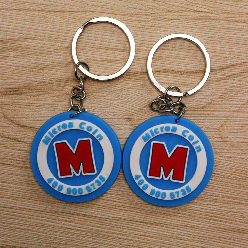 Cheap Customized Custom Your Logo Design Soft PVC Key Holders With Your Loo