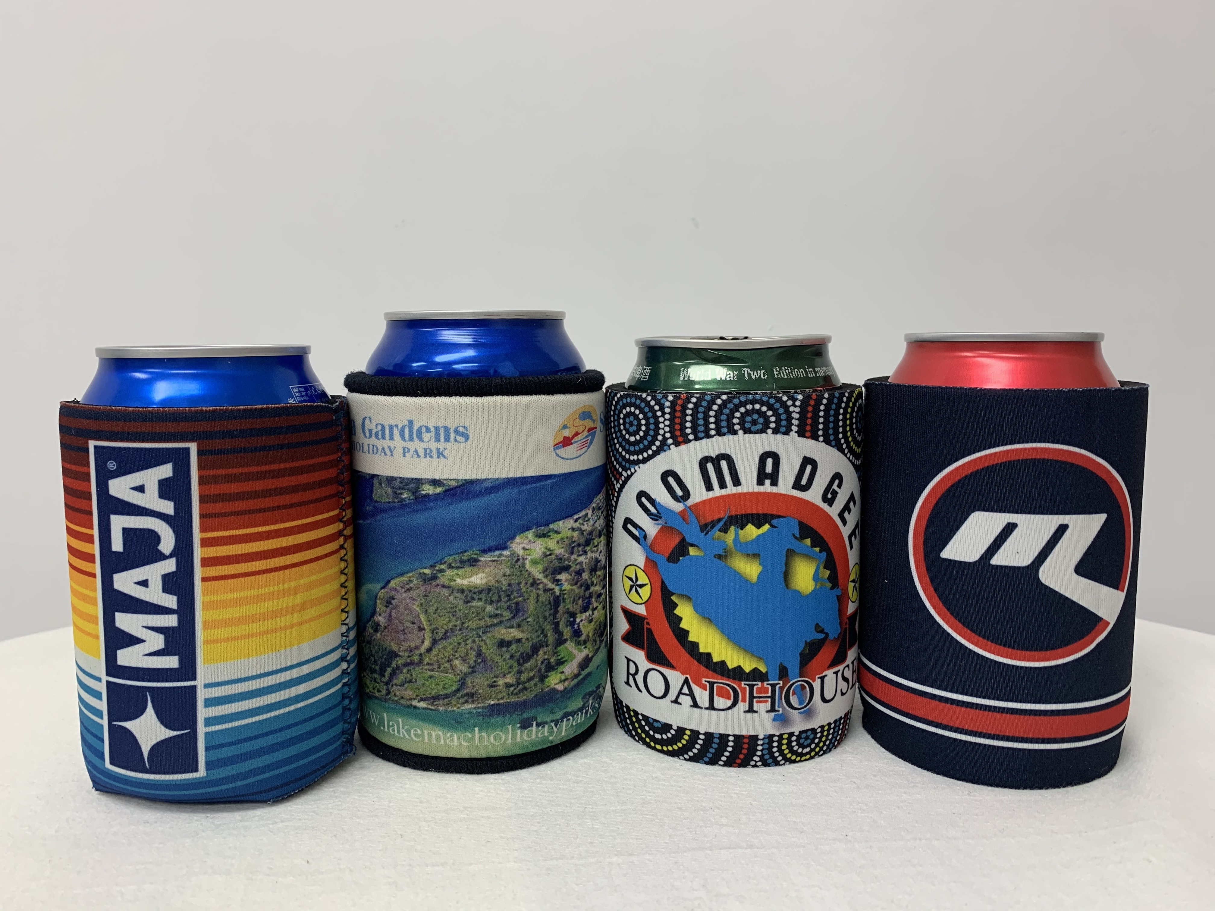 Logo Printed Can Cooler Neoprene Neoprene Tube 375ML Beer Can Cooler Neoprene Stubby Holder