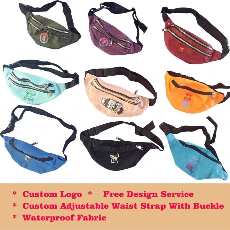 Custom Logo Sport Running Belt Waist Bag Hip Bum Waist Belt Bag Fanny Pack Belt Fanny Pack Waist Bag