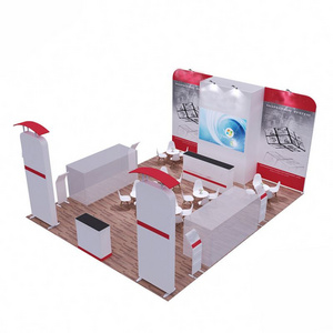 Wholesale Booth Design De Series Details Portable Tension Fabric Trade Show Booth