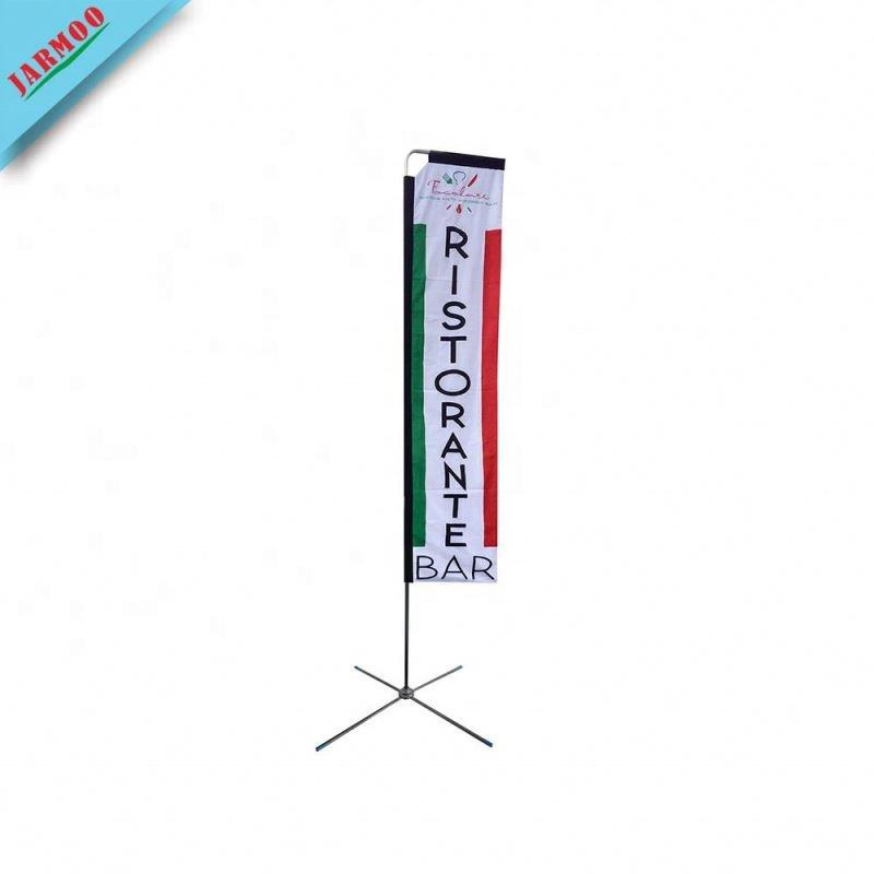 Wholesale Custom Logo Design Custom Size Swooper Beach Flag Banner Stand With Steel Pole