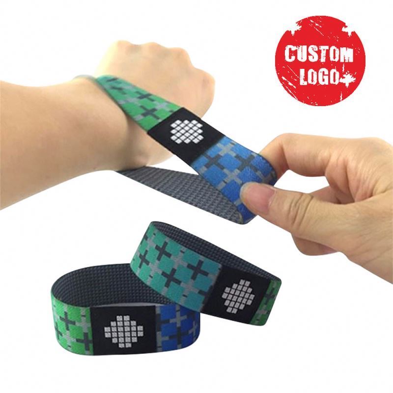 Cheap Custom Elastic Fabric Wristband Events Bracelet Support Fitness  Wristbands Cloth Stylish Elastic Wristband