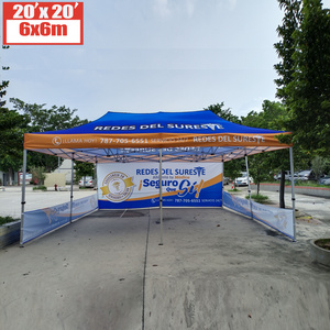 Trade Show 6x6 Folding Tents Events 20x20 Canopy Tent 6x6 Gazebo 20'x20' Party Tent Canvas Canopy