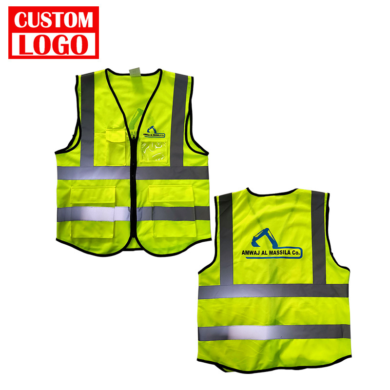 Outdoor Factory Custom Logo Sports Running Workwear Mesh Fabric Safety Vest Reflective