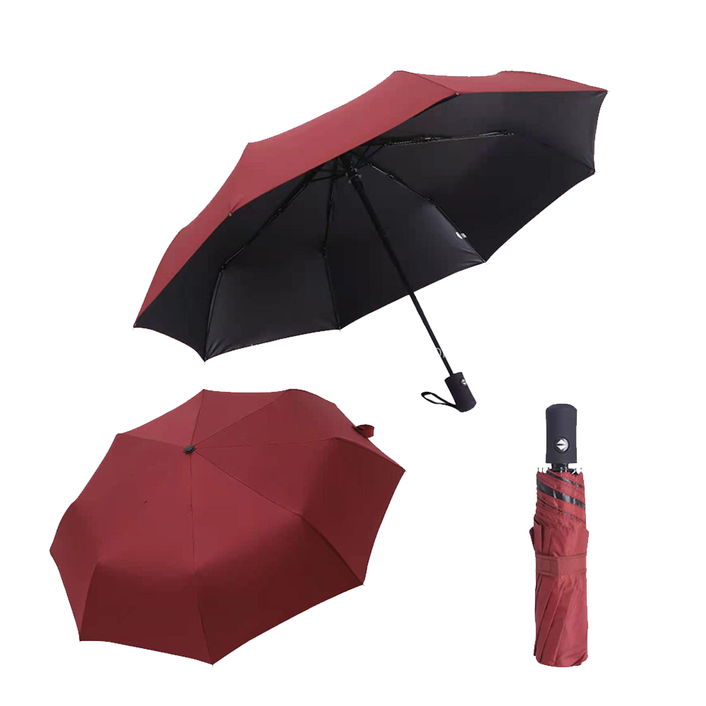 Manual Windproof Made Promotional Custom Foldable Umbrella With Logo Print Customize Rain UV Three 3 Folding Umbrella