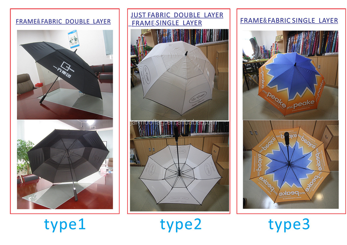 Portable Golf Umbrellas Hot Selling White Color Golf Umbrella