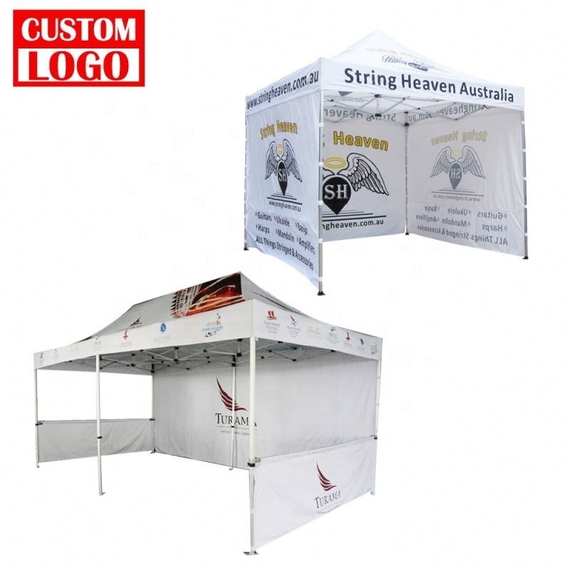 Custom Logo Print 10x30 Canopy Tent Aluminium Gazebo Heavy Duty Marquee 6x6m Event Tents