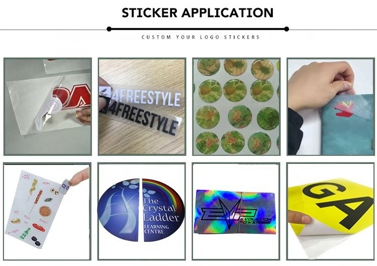 High Quality Label Stickers Adhesive PVC Label Sticker Printing Round Square Logo Home Wall Stickers For Decoration