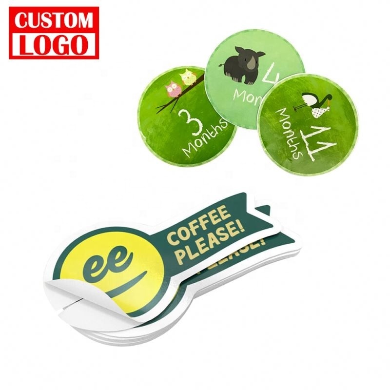 High Quality Label Stickers Adhesive PVC Label Sticker Printing Round Square Logo Home Wall Stickers For Decoration