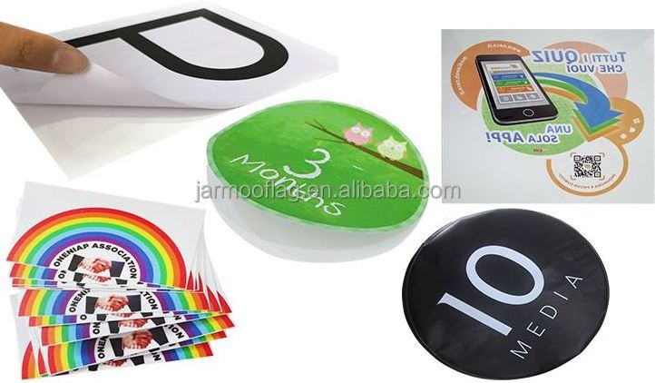 High Quality Label Stickers Adhesive PVC Label Sticker Printing Round Square Logo Home Wall Stickers For Decoration