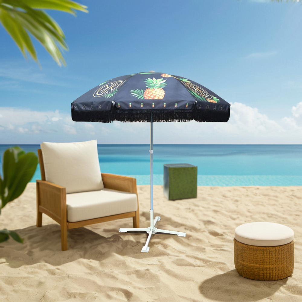 Modern Design Umbrella for Beach Sun Factory Direct Supply with Heavy Weight Base for Outdoor Use in Courtyard Workshop