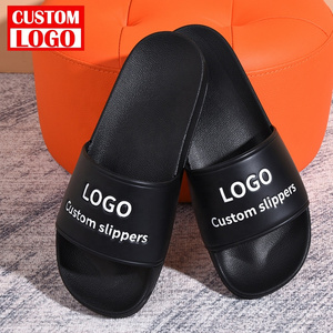 Summer Plain Blank Rubber Designer Slippers Slides Slides Custom Embossed Logo Custom Flip Flop Slides