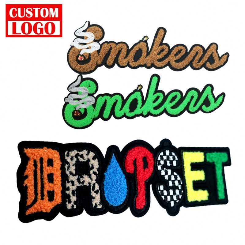 Embroidery Logo Patches Wholesale Custom Chenille Patch Machine