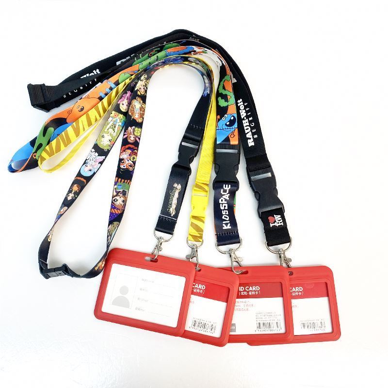 Custom Anime Lanyard Keychain Lanyard With Pvc Card