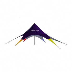 Customized Logo Twice Ploes Shade Star Shaped Tent Or Promotion Event