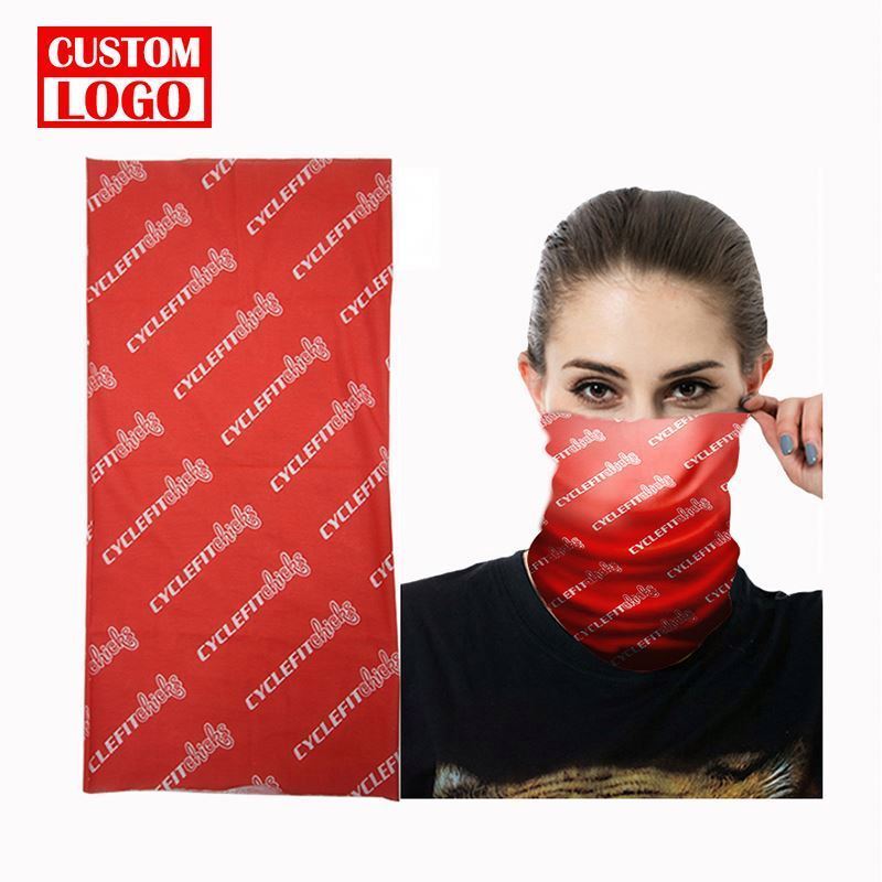 Custom Printed Bandana Head Wrap Promotional Office Headwear Headband for Men & Women