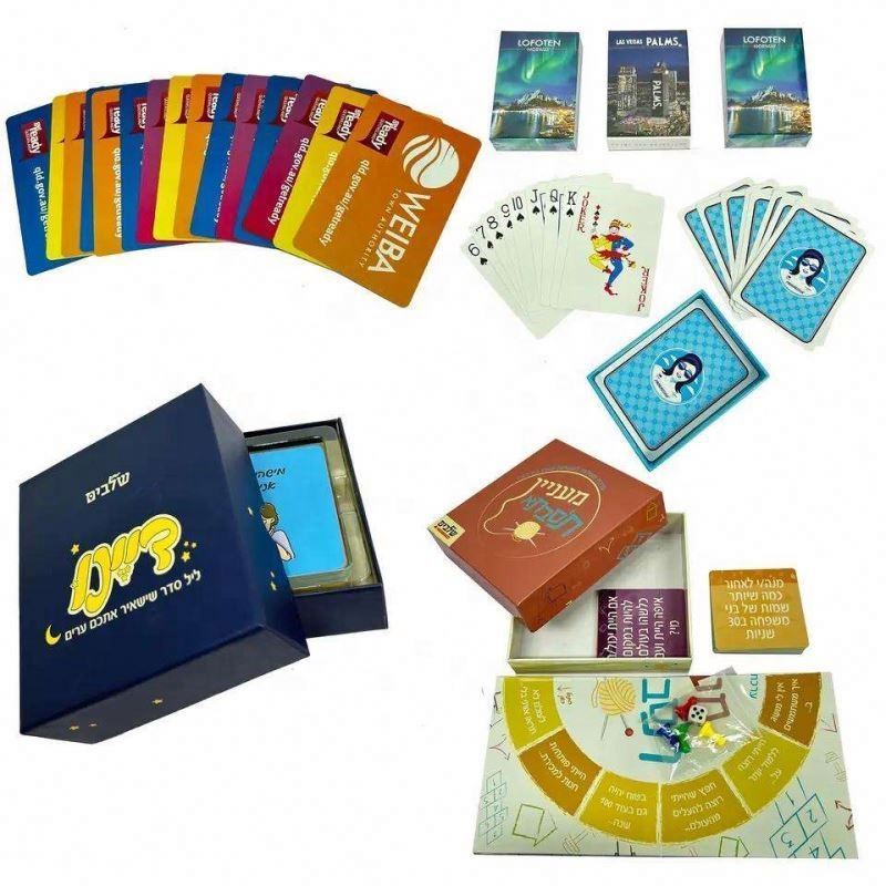 Custom Logo Printed Poker Playing Cards Personalized Advertising Game Box Packed for Gifts and Promotions on Sale