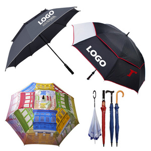 High Hight Quality Automatic Men's Golf Layer mechanism Umbrella Light Weight Golf Umbrella Long Luxury Golf Umbrella