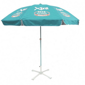 China Supplier Beach Umbrella Promotional Patio Umbrella With Clients Logo Printing