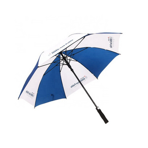 27 Inch Fiberglass Straight Extra Long Customised Golf Umbrellas Umbrella With UV Coating Logo Prints