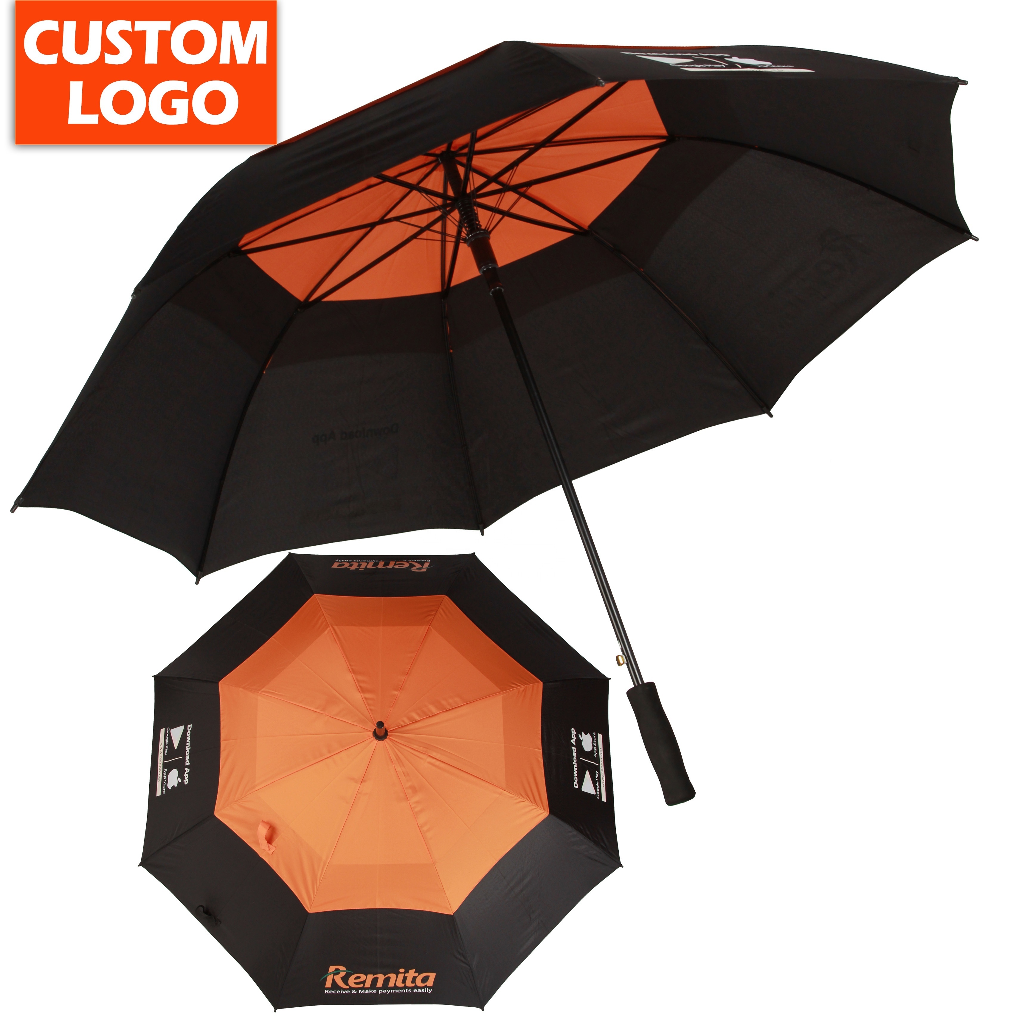 Custom New Model Windproof Rain Gift Customized Small Cute Golf Umbrella Daily Life Customized Logo Golf Men Umbrella