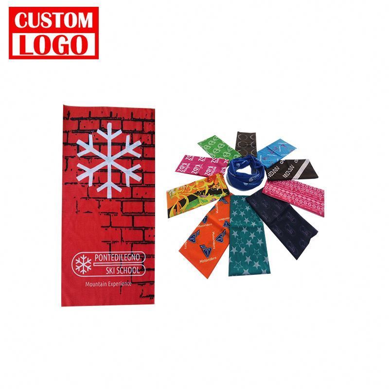 Custom Printed Bandana Head Wrap Promotional Office Headwear Headband for Men & Women